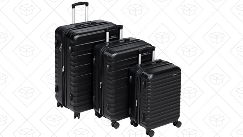 AmazonBasics Hardside Spinner 3-Piece Set | $170 | Amazon